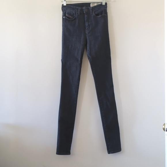 Diesel Skinzee High super slim skinny high waist jeans size 24 - Picture 1 of 10